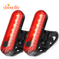 USB Rechargeable Front Rear Bicycle Light Lithium Battery LED Bike Taillight Cycling Helmet Light Lamp Mount Bicycle